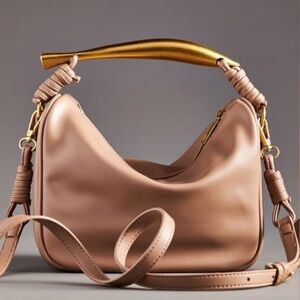 Anthropologie Asymmetrical Hardware Satchel